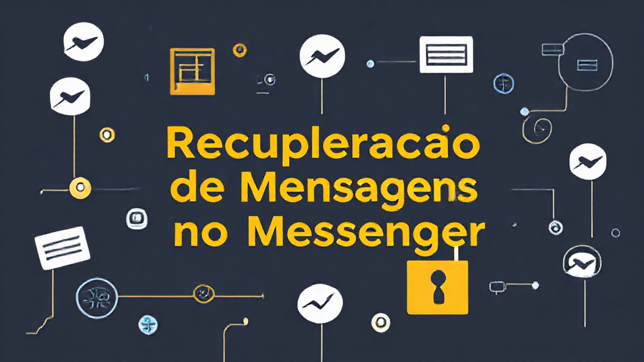 Ilustração de recuperação de mensagens no aplicativo Messenger.