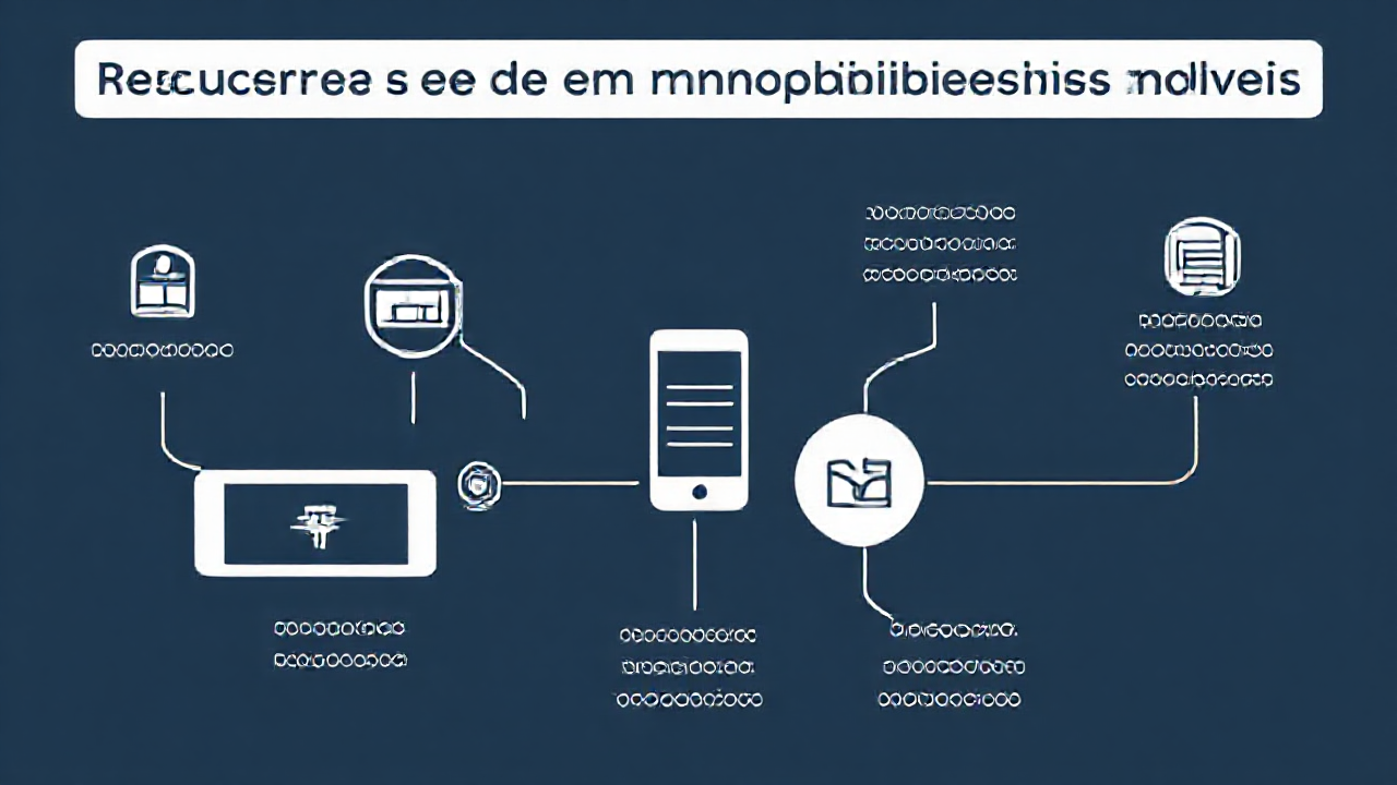 Ilustração mostrando o processo de recuperação de mensagens apagadas no Messenger.