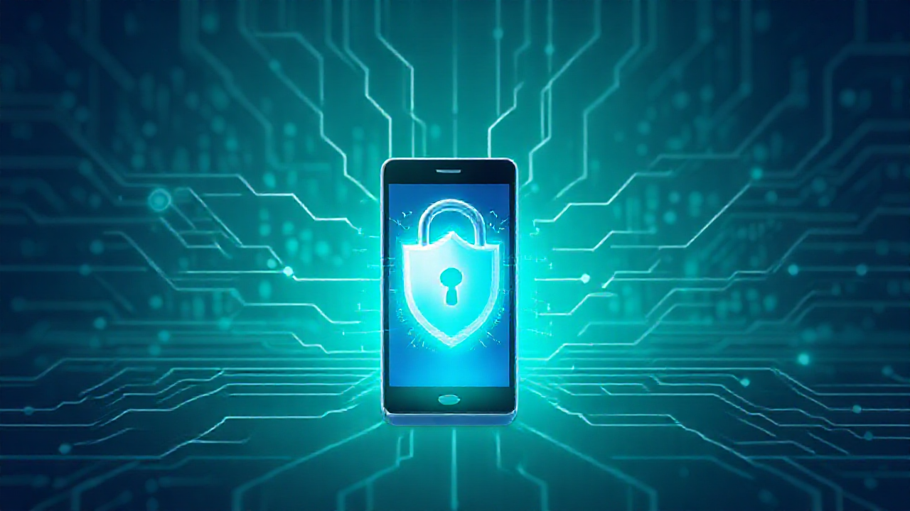 Imagem de um smartphone protegido por aplicativos antivírus eficazes, ilustrando a proteção contra malware e ameaças cibernéticas.