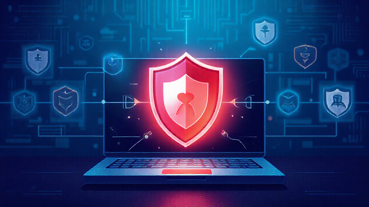 Imagem de um smartphone com aplicativos antivírus em funcionamento, destacando a segurança no dispositivo.