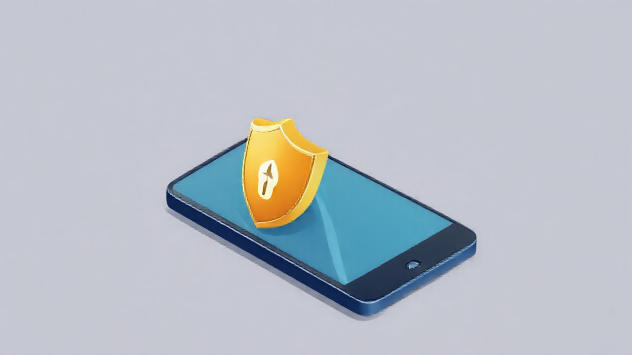 Imagem de um smartphone exibindo aplicativos antivírus para proteção contra malware.