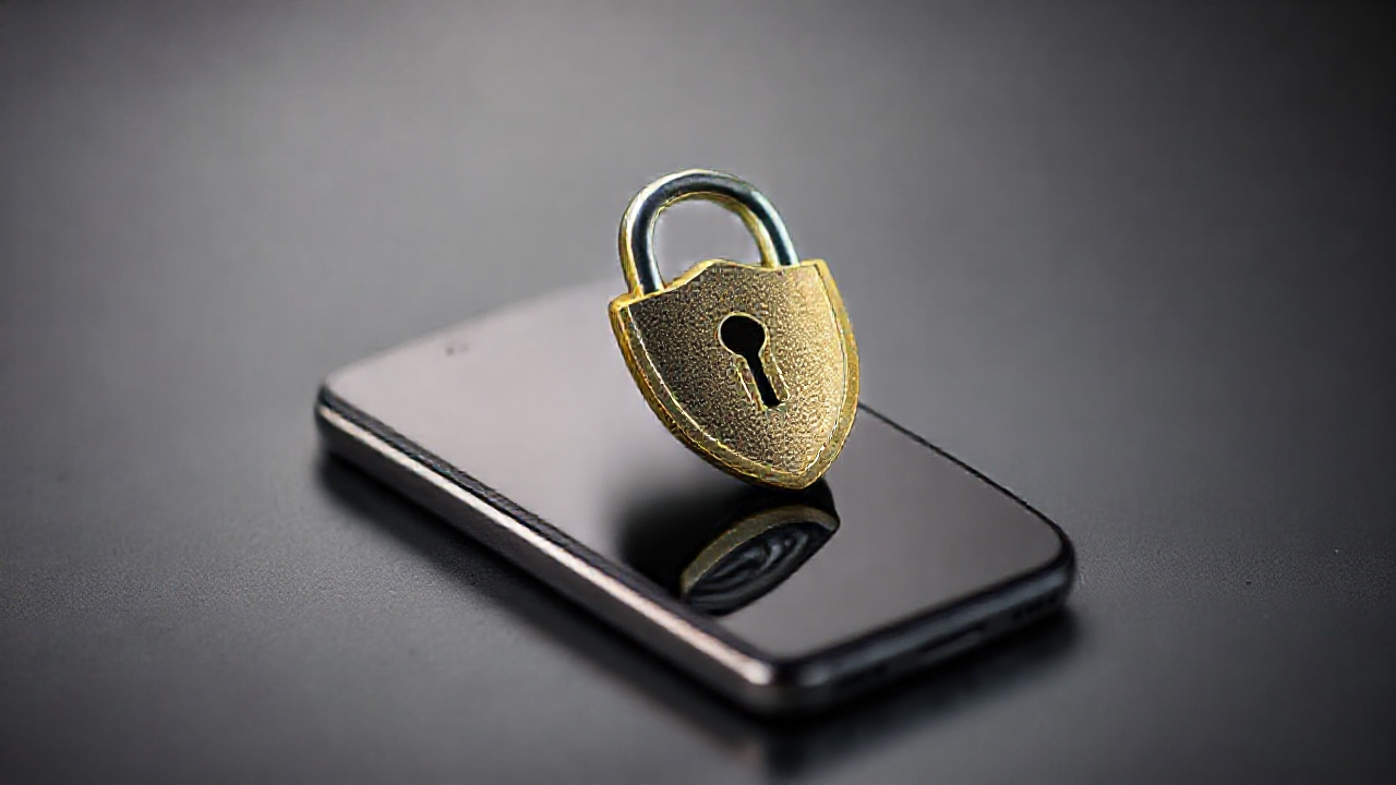 Imagem de um celular exibindo aplicativos de segurança digital.