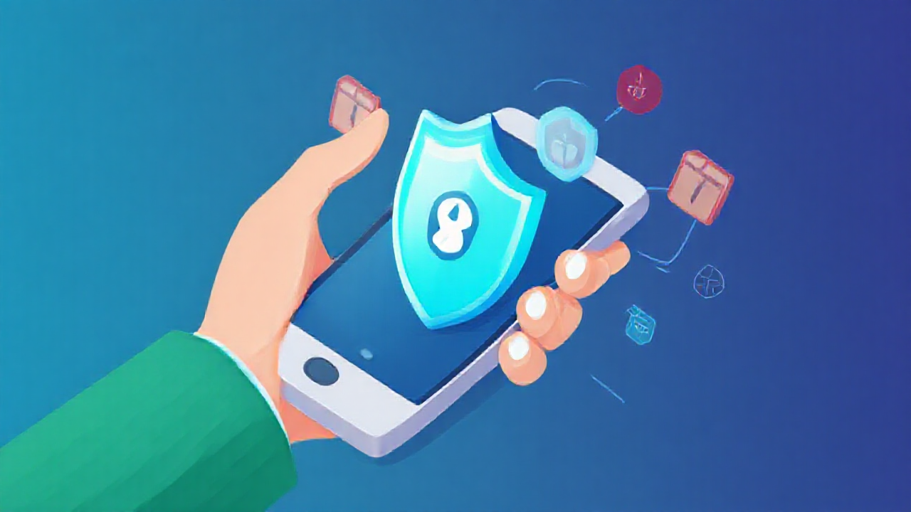 Aplicativo de antivírus realizando varredura em celular para proteção e segurança