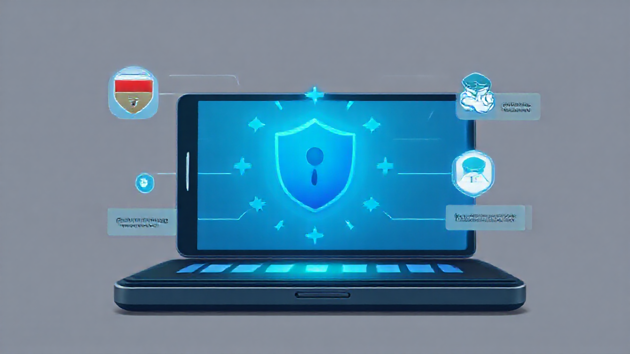 Imagem de aplicativo antivírus analisando um celular