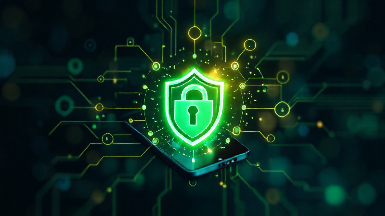 Imagem de um smartphone protegido por aplicativos antivírus destacados no artigo.
