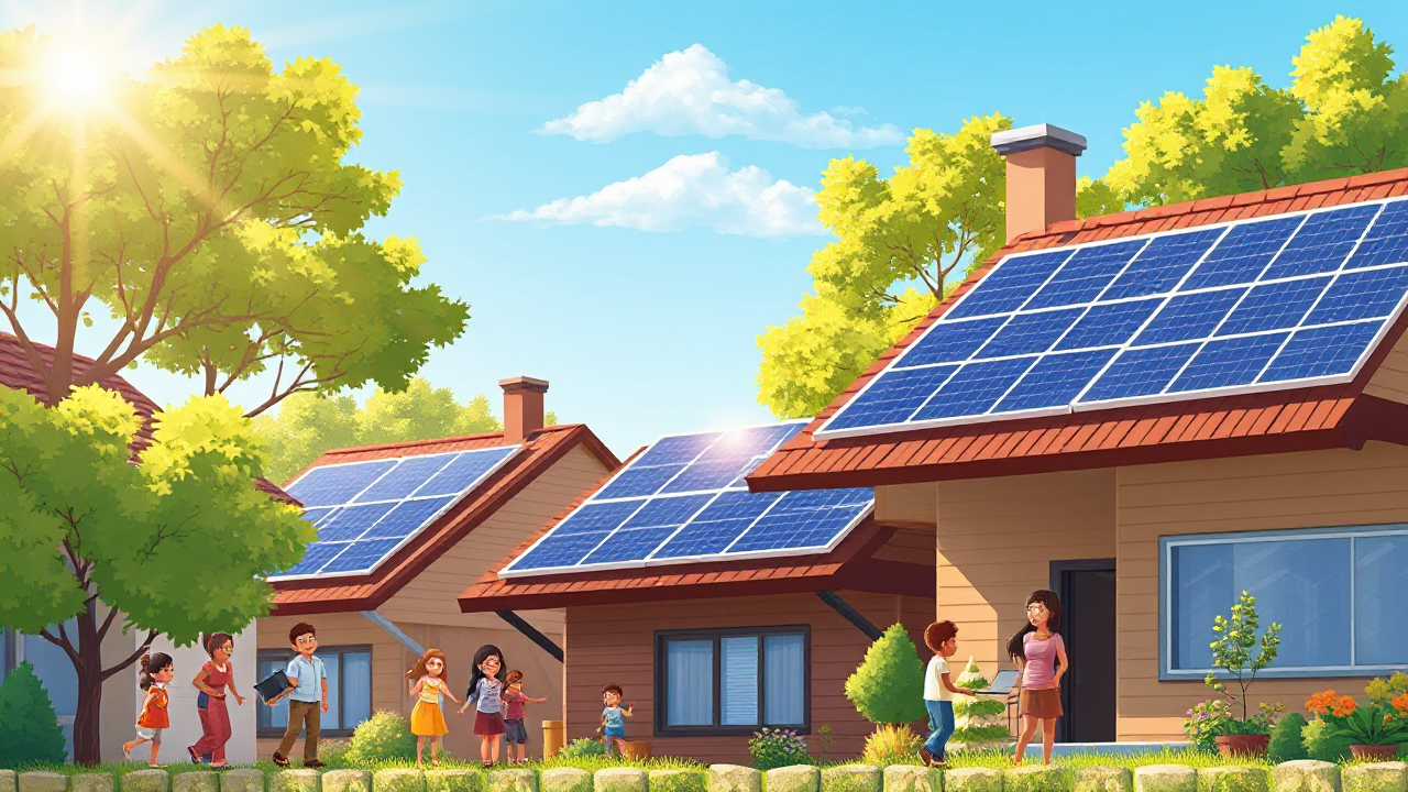 Placas de energia solar sendo instaladas com auxílio do Canadá.