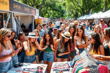 Imagem promocional sobre a oferta de roupas e acessórios grátis da SHEIN.